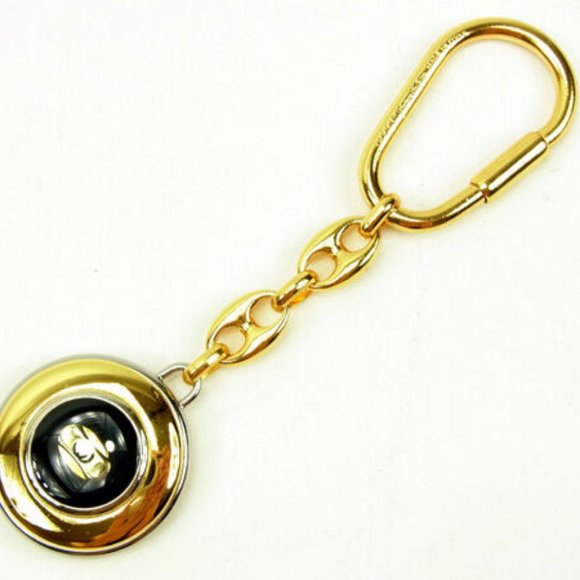 Authentic Gucci key ring Key holder Interlocking Gold Woman unisex - Picture 3 of 6